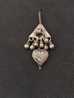 Vintage Silver Etched Earrings