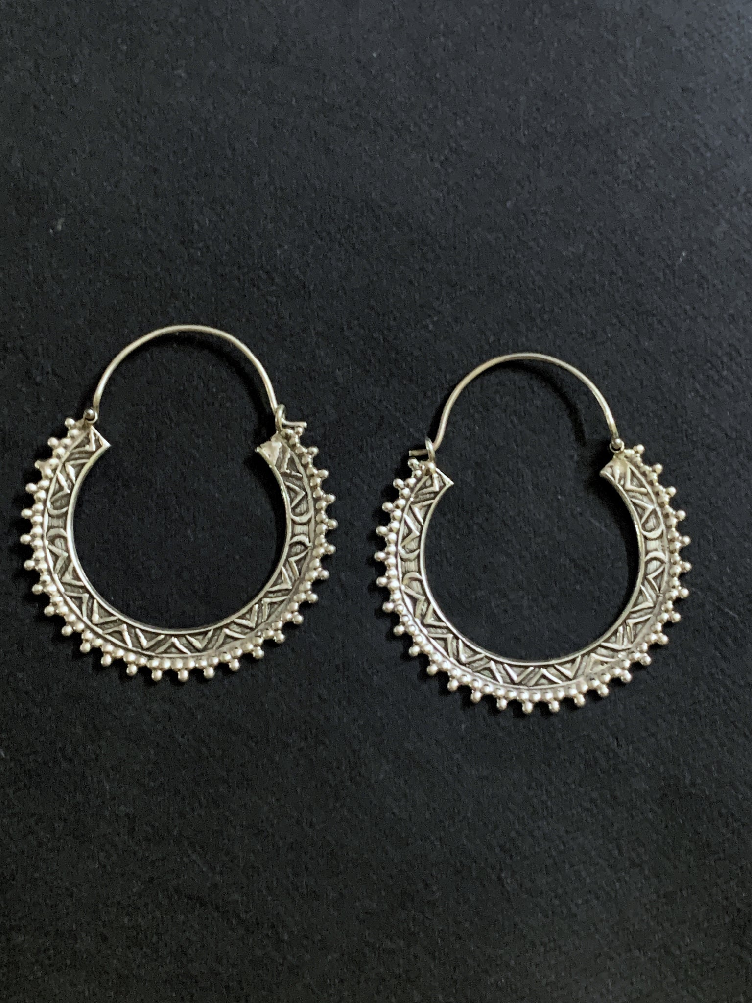 Silver Big Bali Hoop