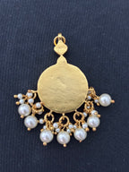 Gold Plated Silver Turquoise Pendant