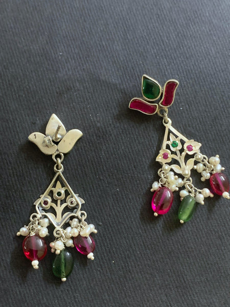 Jadau and Chilai work Earrings