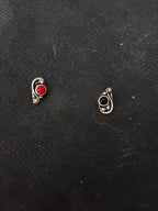 Silver Single Stone Curve Nosepin