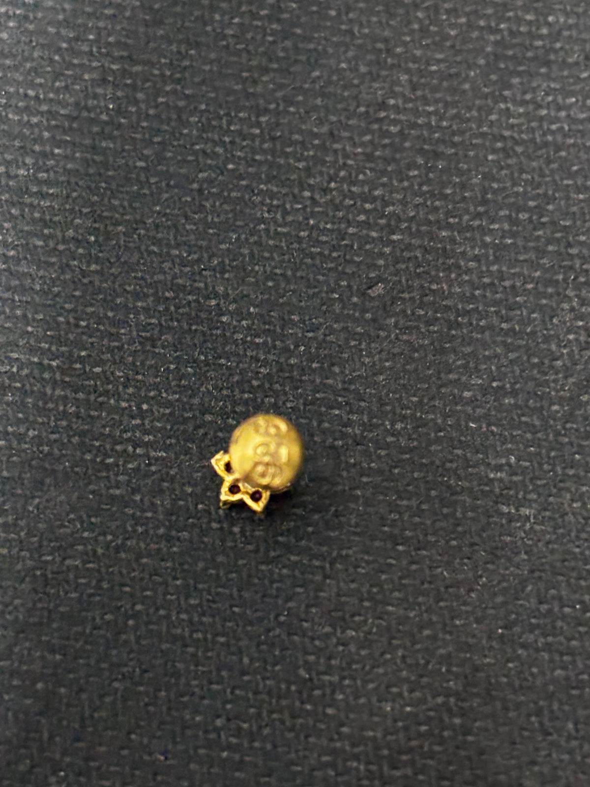 Silver Goldplated 3 Stone Nosepin