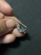 Silver Aquamarine Earrings