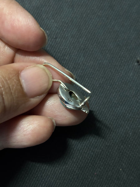 Silver Aquamarine Earrings