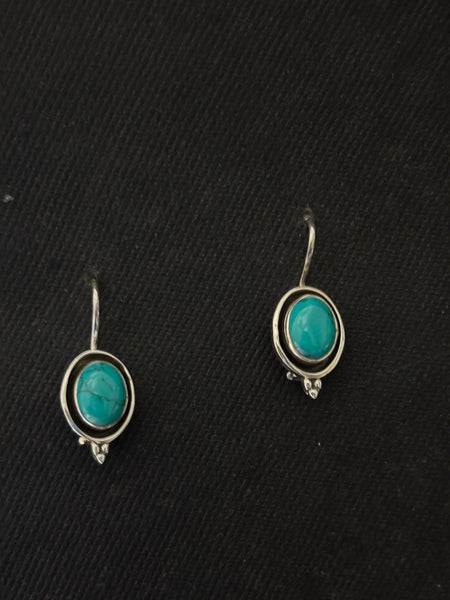 Silver Turquoise Earrings