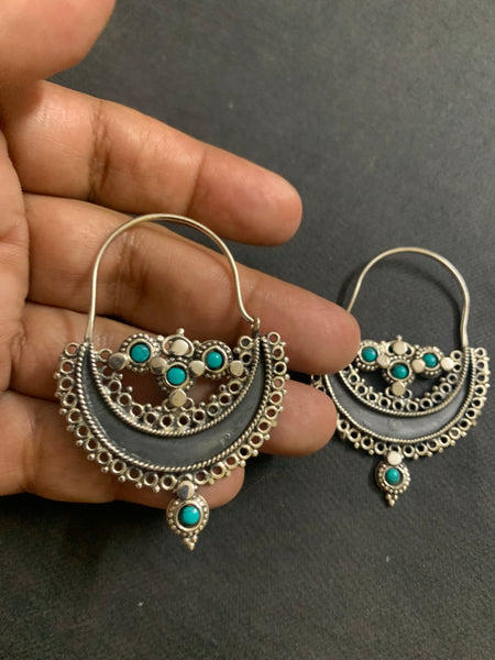 Silver Bali With Turquoise