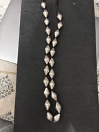 Large Silver Dholki Shaped Bor mala