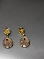 Rose Quartz with Silver Earrings