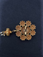 Gold Dipped Silver Kundan Earring