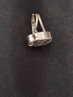 Faceted Oval Clear Quartz Silver Ring