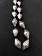 Large Silver Dholki Shaped Bor mala