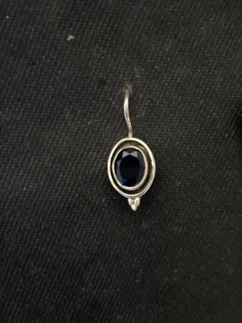 Silver Ink Blue Agate