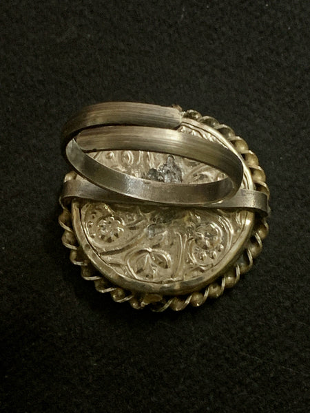 Handpainted Round Pichwai Ring