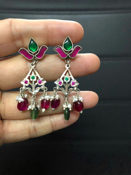 Jadau and Chilai work Earrings