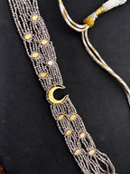 Freshwater Pearls Silver Jadau Neckpiece