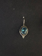 Silver Aquamarine Earrings