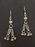 Silver Double Dangler Earrings