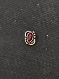 Red Silver Nosepin