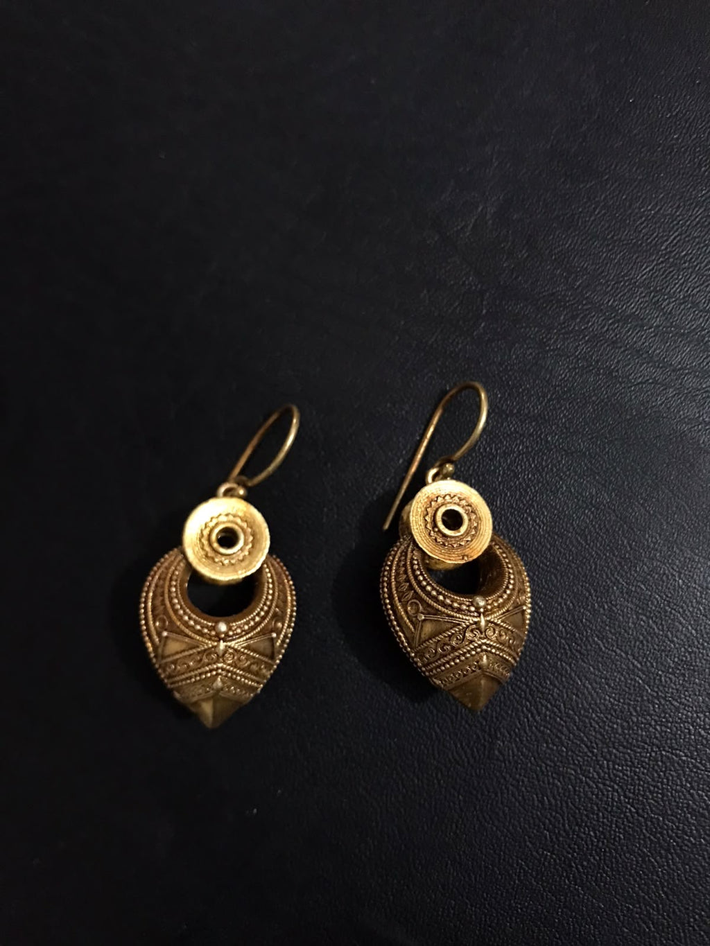 Gold Plated Silver Kathila Earrings