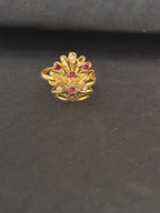 Gold Plated Silver Finger Ring