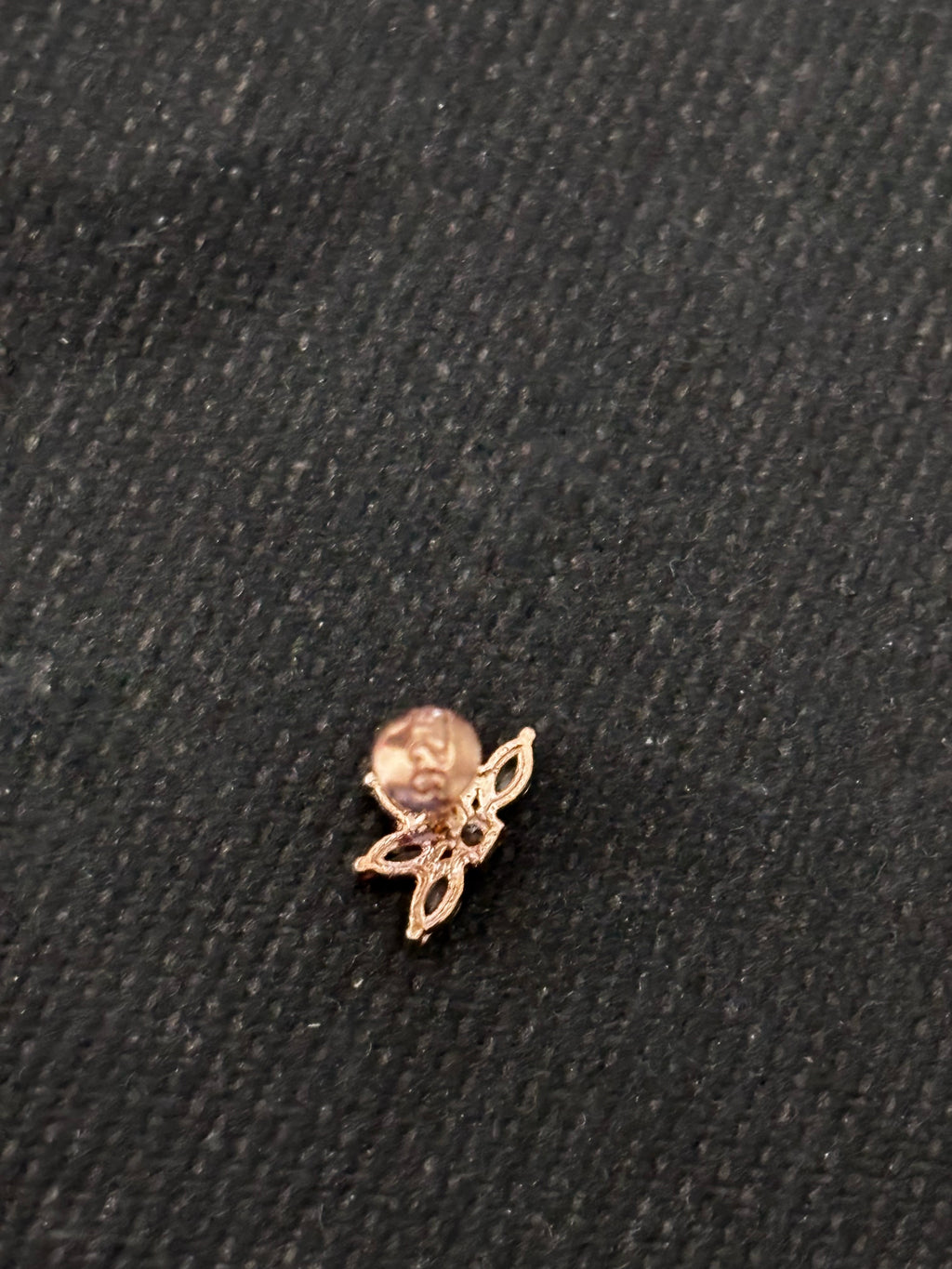 Silver Gold Plated 5 Petals Zircon Nosepin