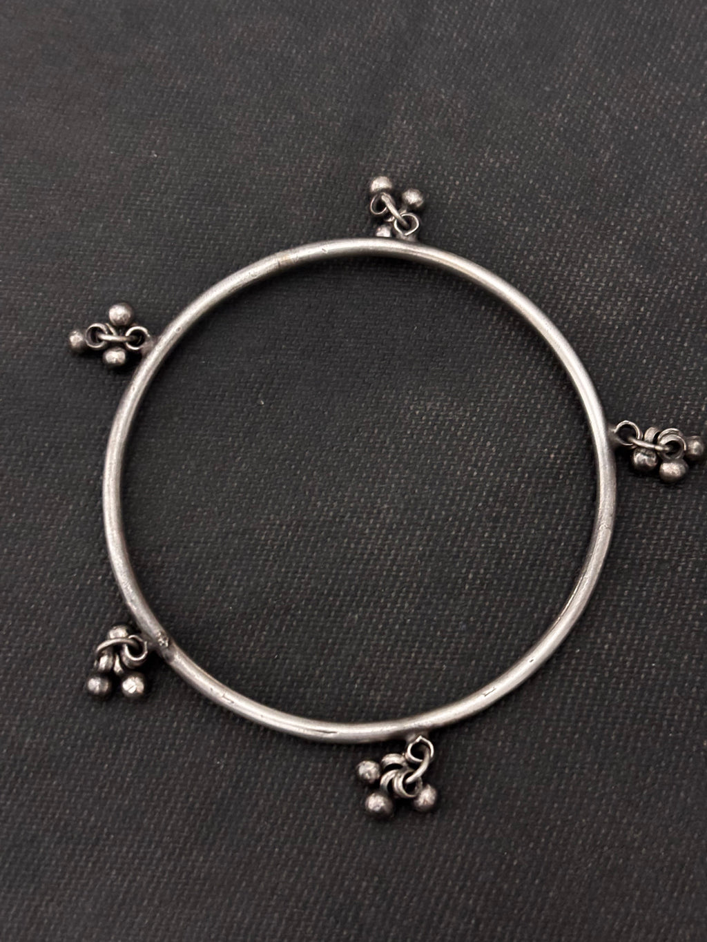 Silver Bangle With Gungroo