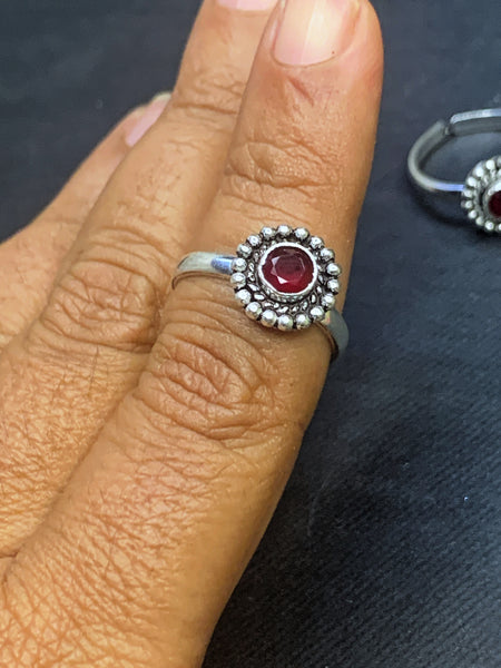 Silver Round Spinel Toering