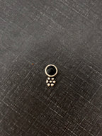 Dot With Flower Silver Nosepins