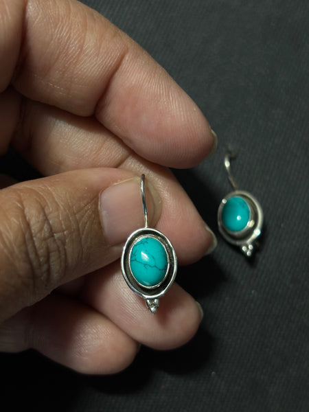 Silver Turquoise Earrings