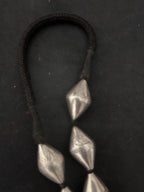 Large Silver Dholki Shaped Bor mala