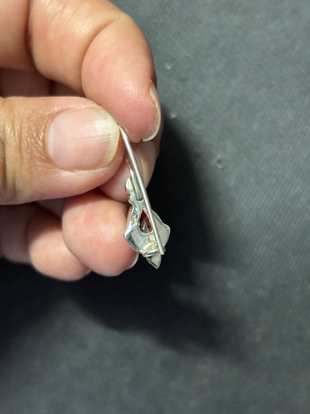 Silver Turquoise Pearl Earrings