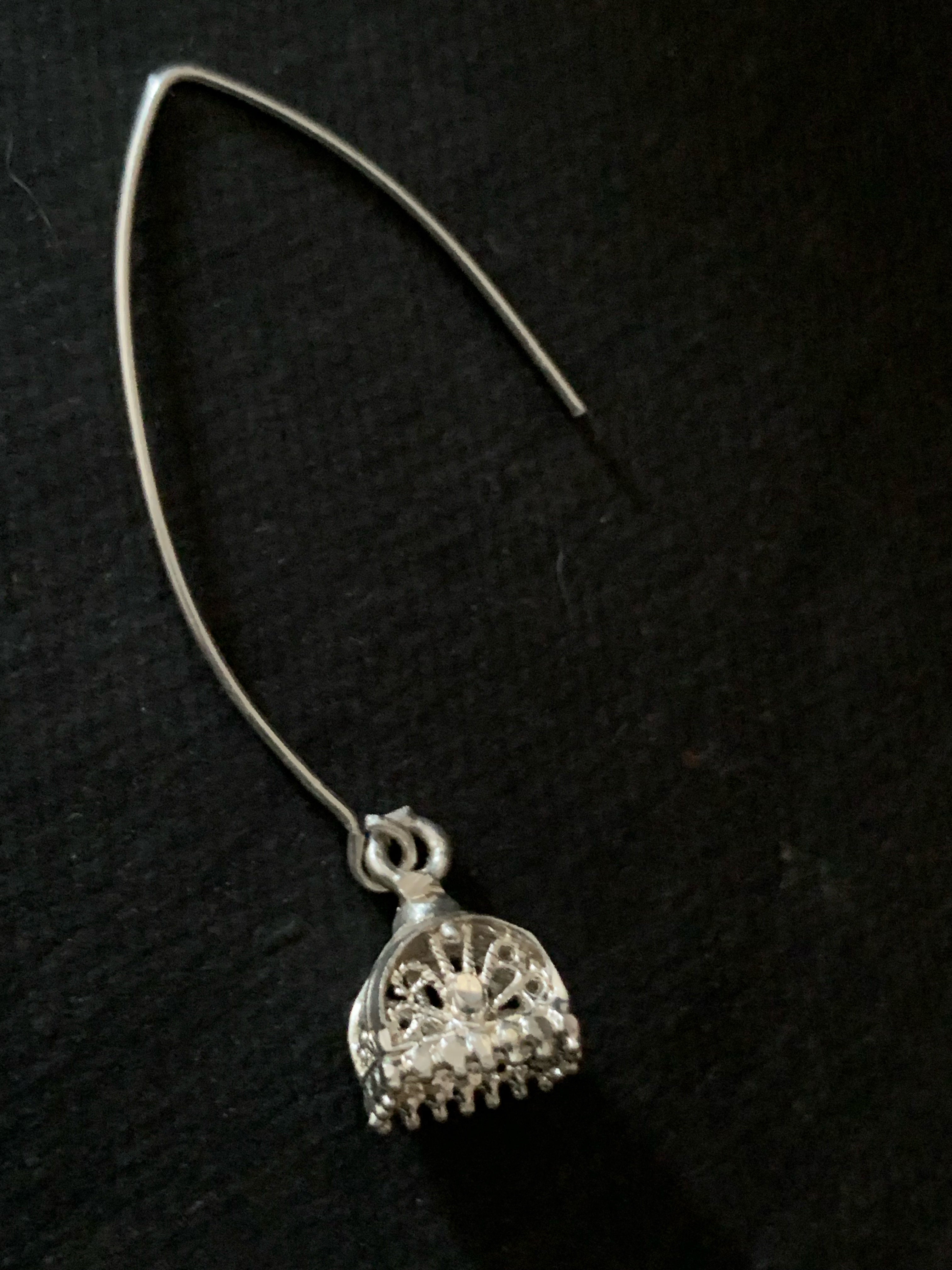 Little Silver Filigree Jhumka