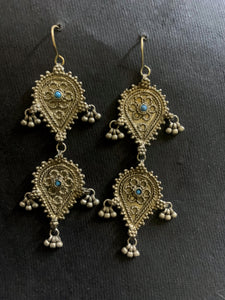 Vintage Assembled Kutchi Earrings