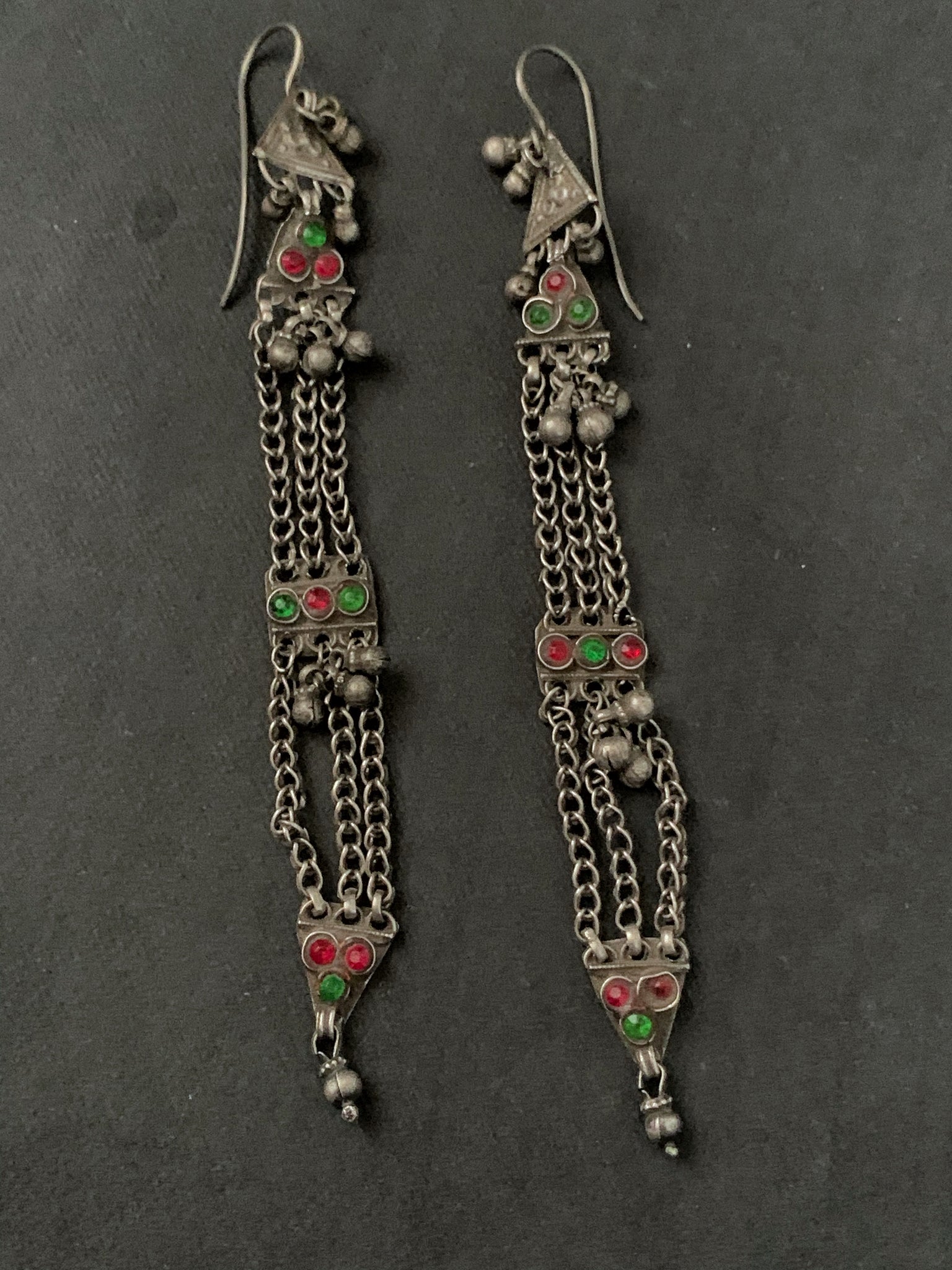 Vintage Silver Assembled Earrings