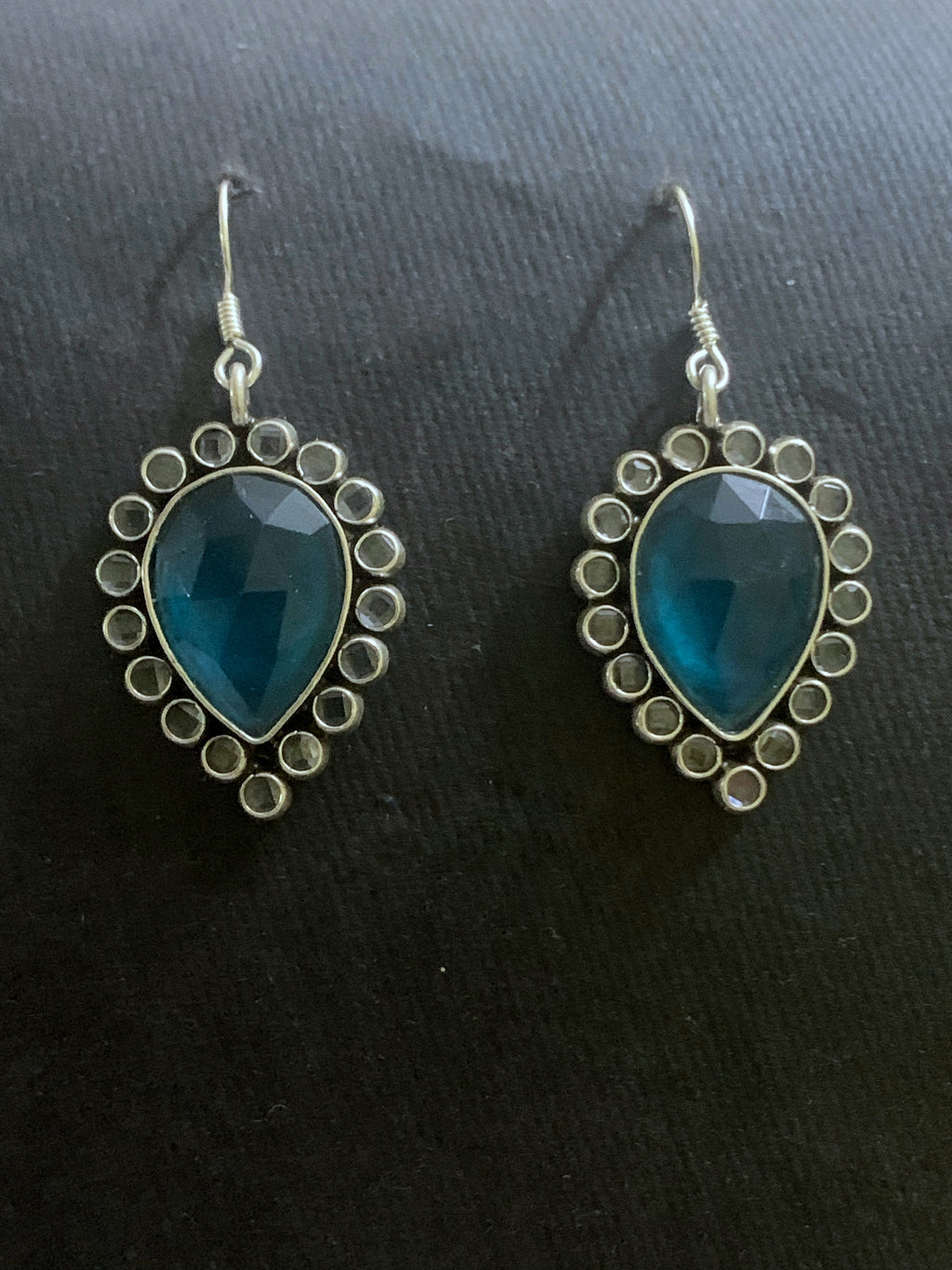 Fluorite With Crystal Earrings