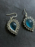 Fluorite With Crystal Earrings
