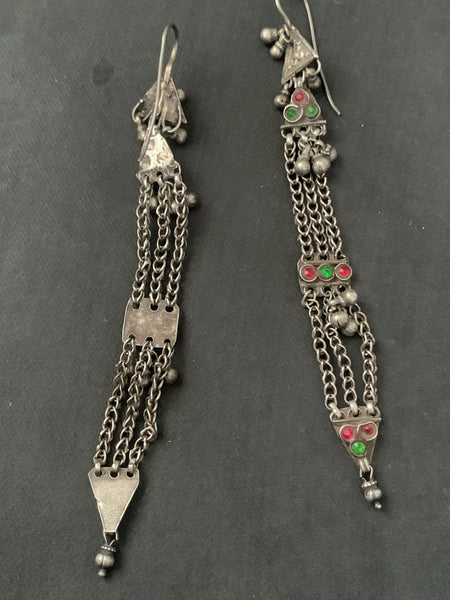 Vintage Silver Assembled Earrings