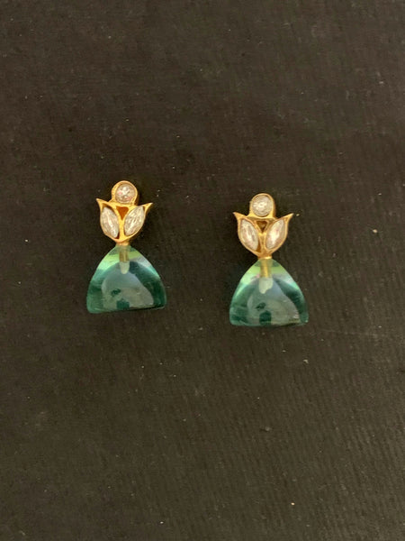 Jadau and Semi Precious Stone Earrings