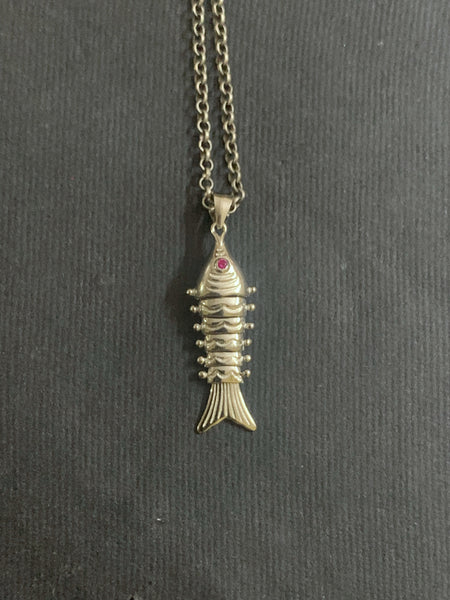 Silver Small Fish Pendant