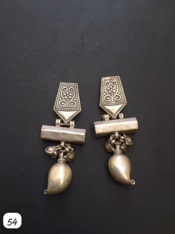 Paisley Assembled Silver Earrings