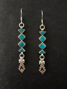 Silver Turquoise Earrings