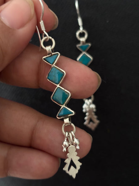 Silver Turquoise Earrings