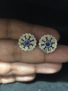 Silver Cutwork Studs