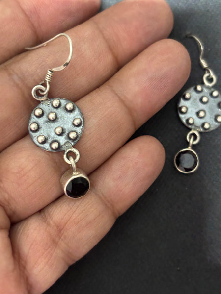 Lightweight Silver Rawa work Earrings