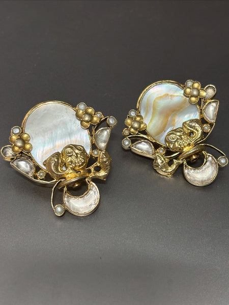Silver Mother of Pearl Earrings