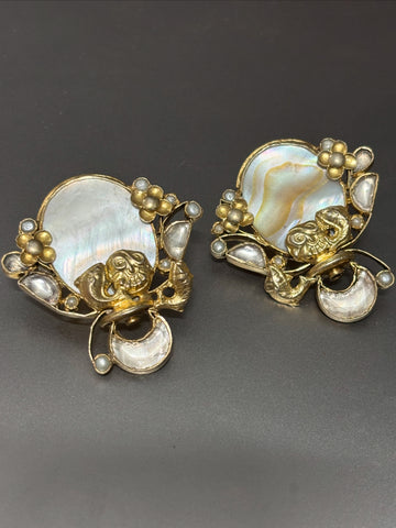 Silver Mother of Pearl Earrings