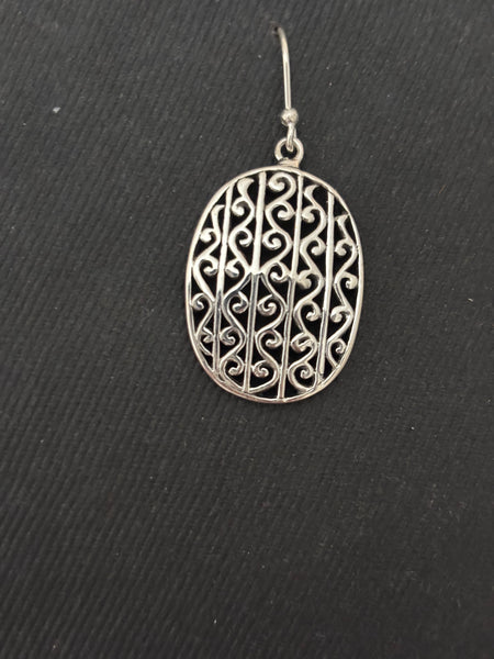Silver Cutwork Lightweight Earrings
