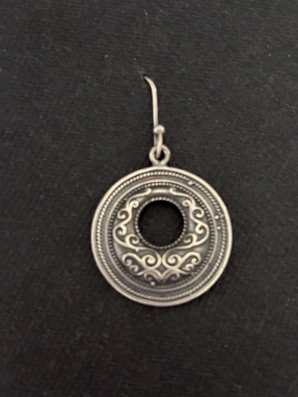 Silver Circular Danglers
