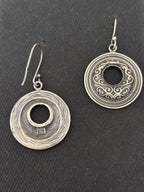 Silver Circular Danglers