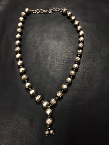 Faceted Silver Ball Chain